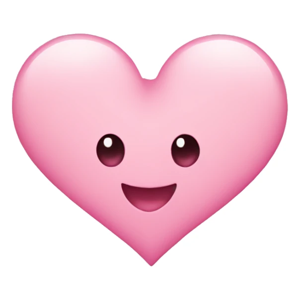 Emoji heart little pink sticker