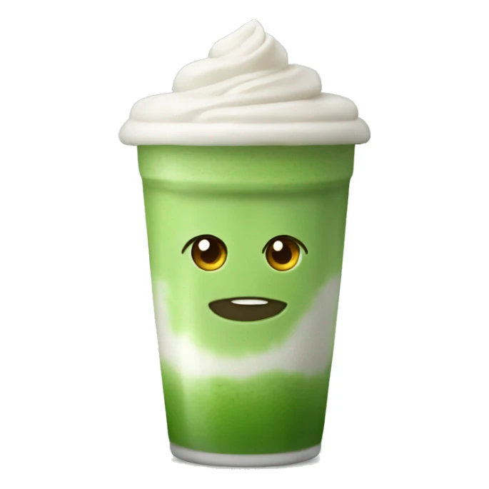 Cup of ice matcha latte  sticker