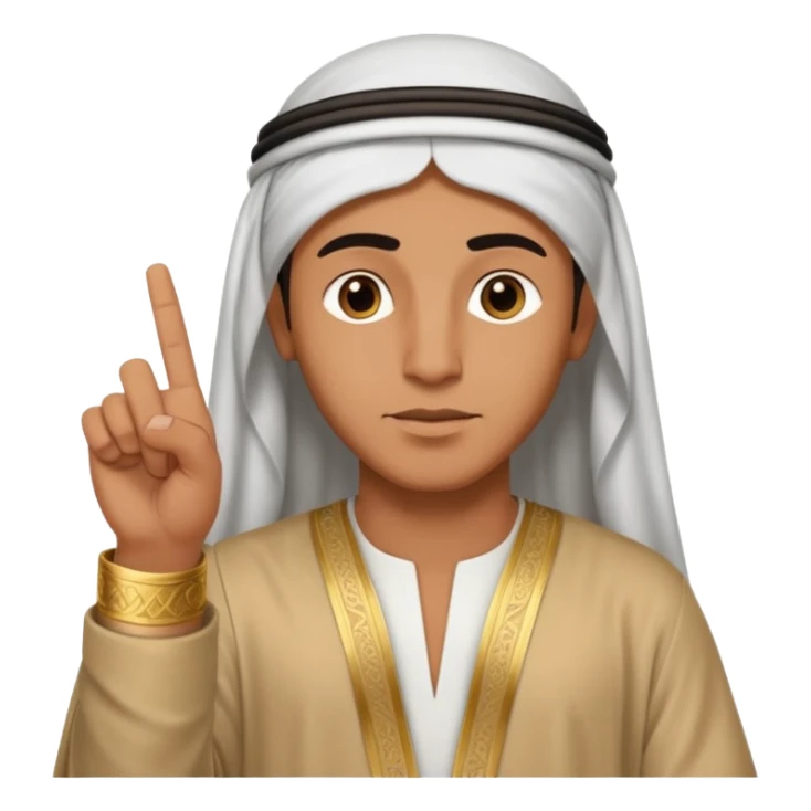 mano sacando sacando el dedo de en medio manera arabe  sticker