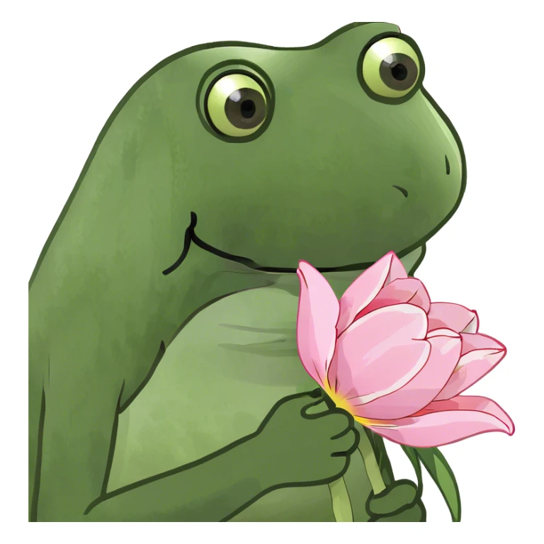 pastel pink tulip bouquet sticker