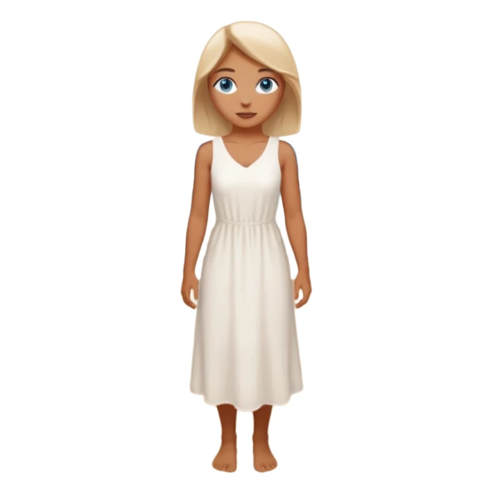 Virgin with blue eyes, church in the beach  sticker