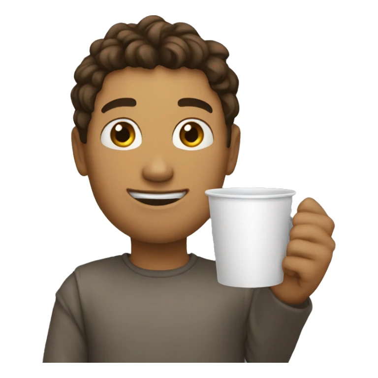 Elraenn Holding a Cup in His Hand sticker