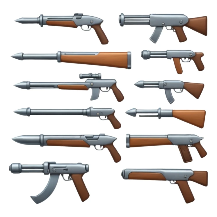 Mupltiple weapons sticker