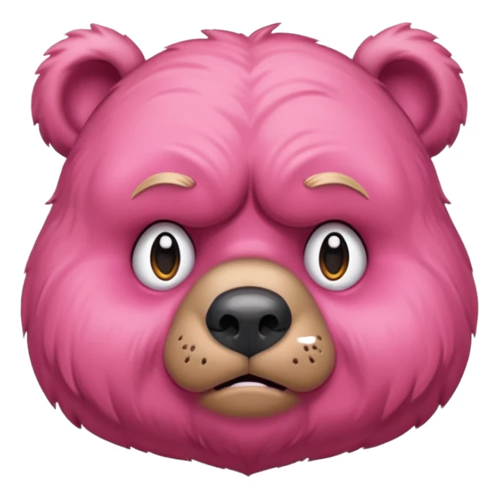 Osito gruñosito rosado sticker