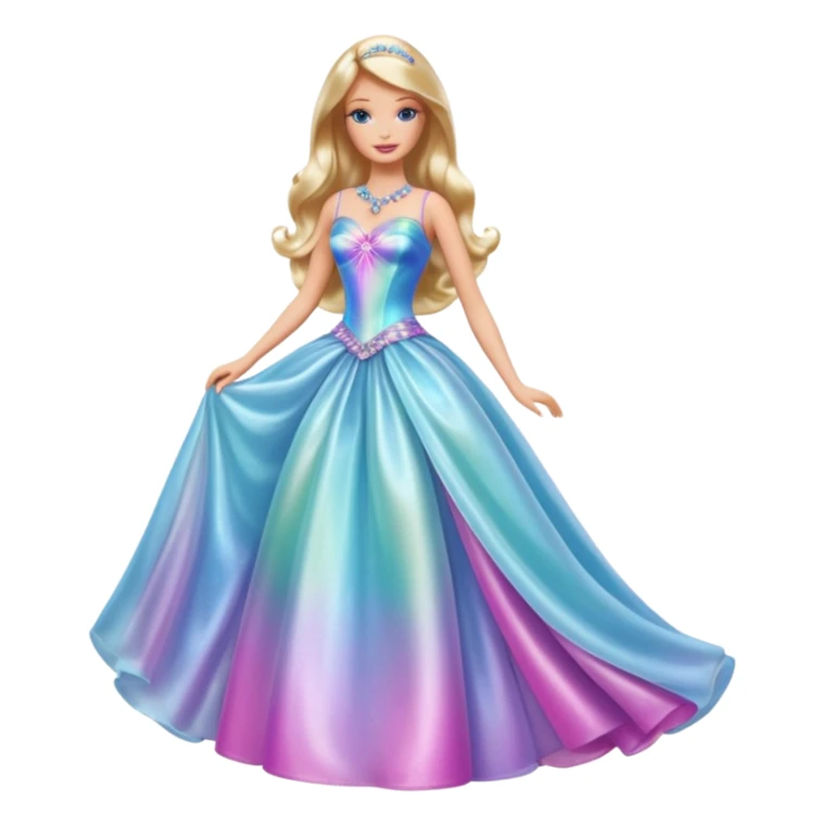 lav en barbie mariposa fe i fuld figur sticker