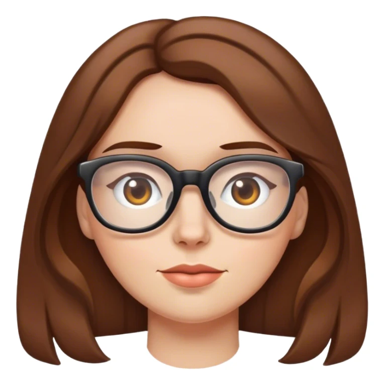 A brown haired woman with glasses saying “my butt” sticker