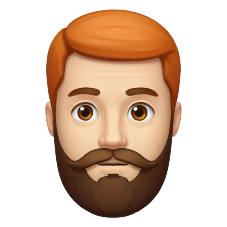 portrait of a bearded man sticker