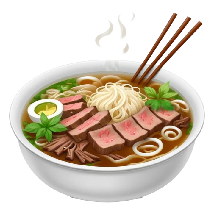 bowl of pho bo sticker