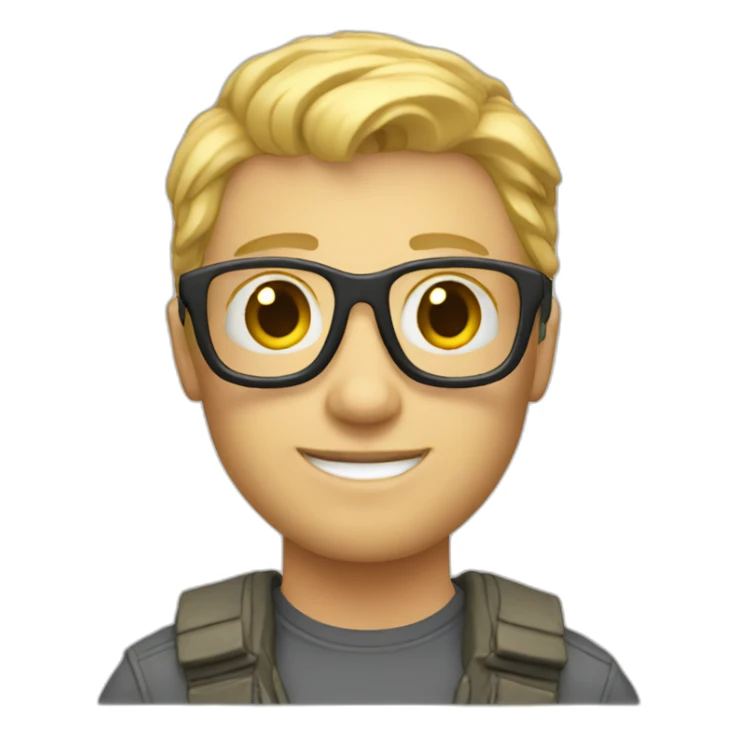 Blonde Male VR designer sticker