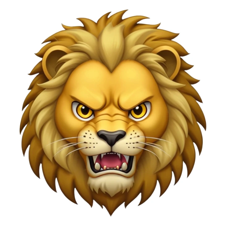 Scar lion villain with dark mane and scar sticker