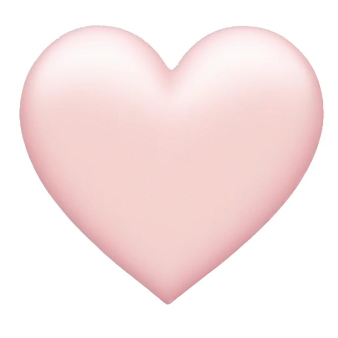 pale pink heart sticker