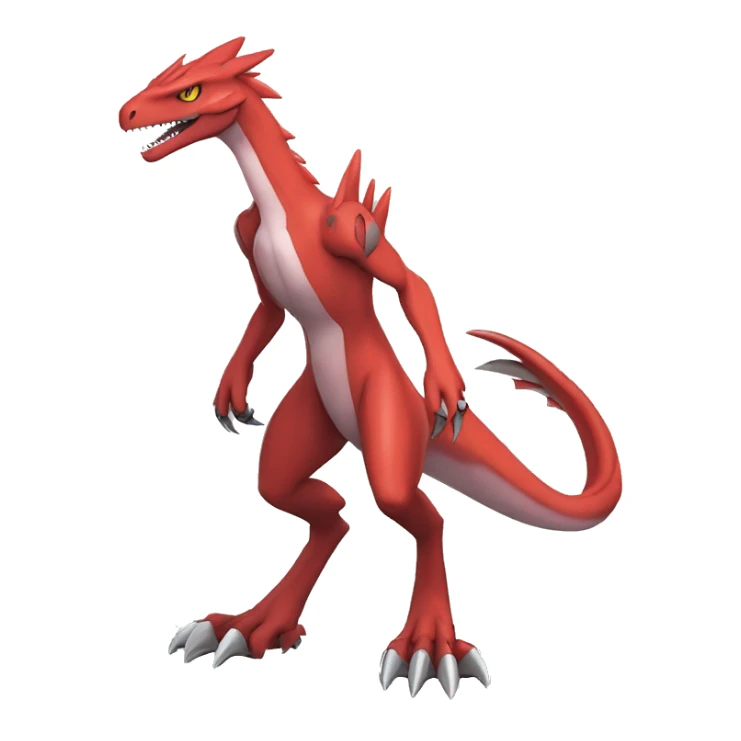  Cool Edgy Digimon-Fakemon-Guilmon-Genesect-Velociraptor-Dragon full body sticker