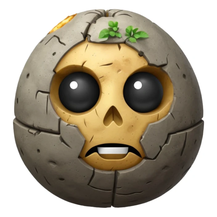 A potato death star sticker