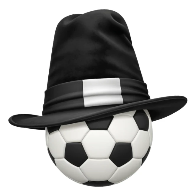 magician's hat soccer ball sticker