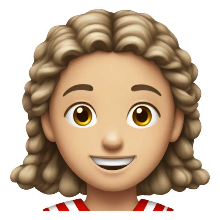 11th century european child in red striped tunic rejoicing sticker