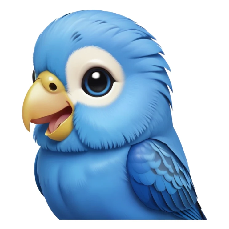 cinematic-comical-blue-budgie-portrait-emoji,-head-tilted-dramatically-with-an-exaggeratedly-amused-expression,-featuring-a-striking-blue-feathered-fur-with-a-glossy-finish,-wide,-expressive-dark-eyes-filled-with-playful-disbelief sticker