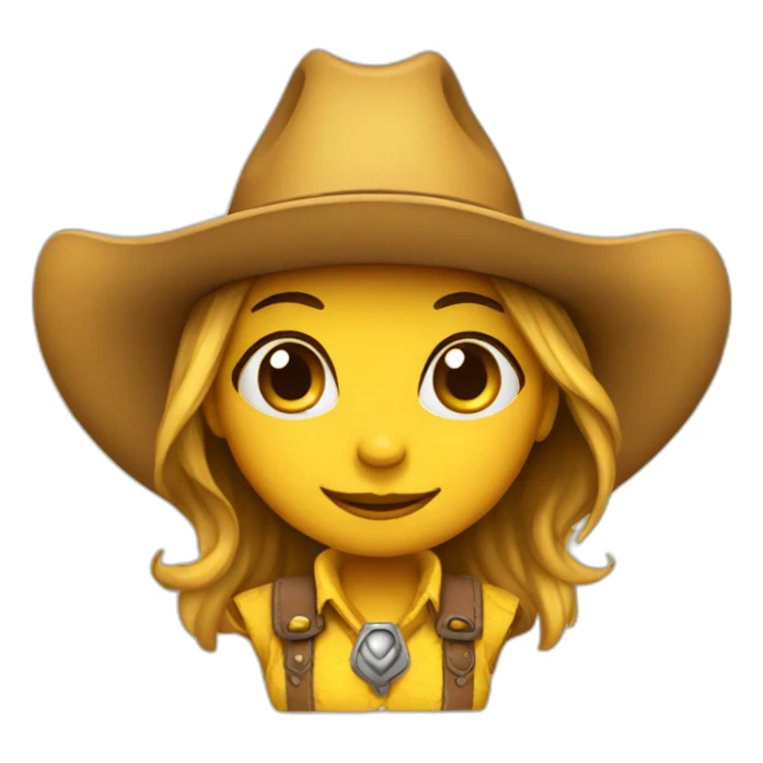 cowgirl bee sticker
