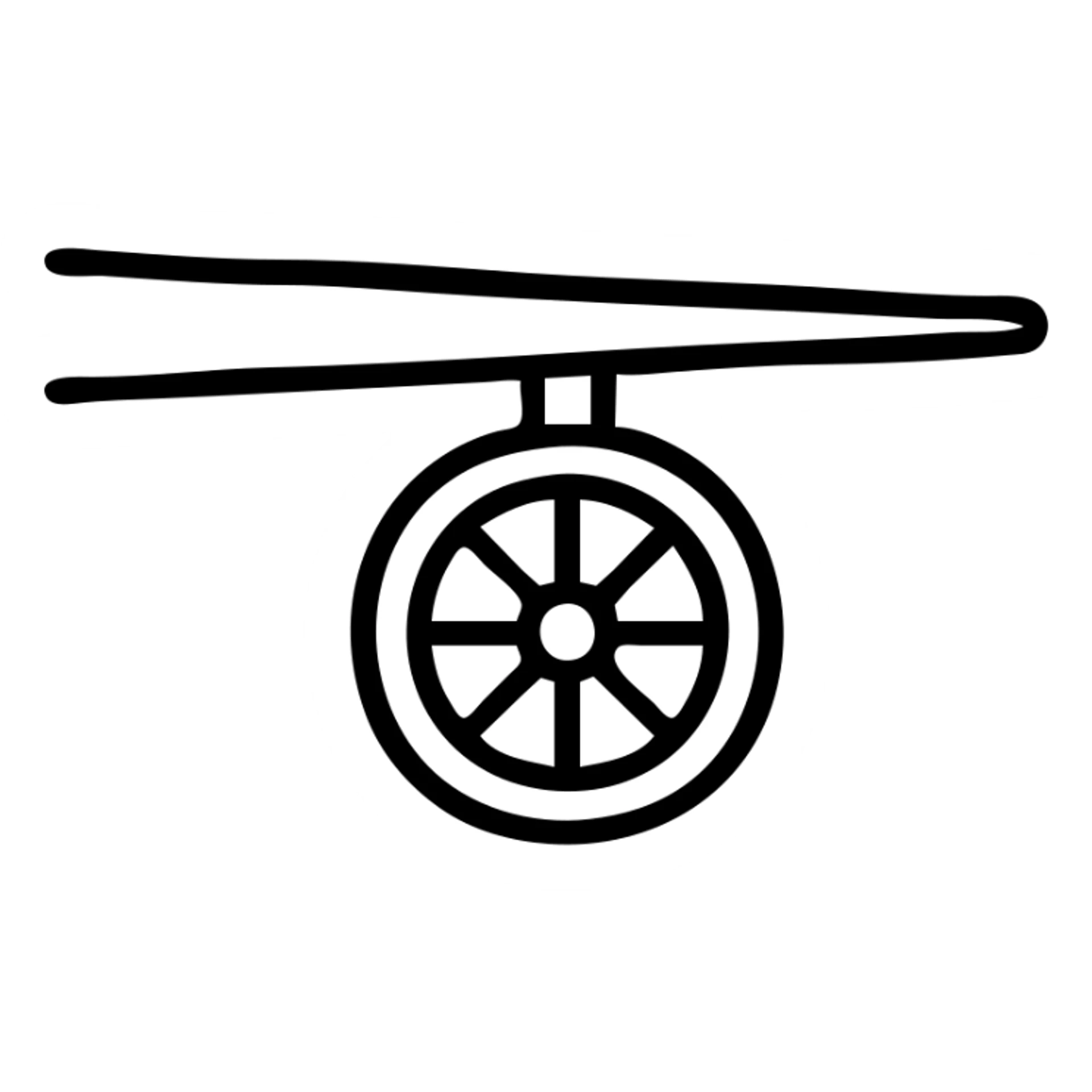 side view of a jet engine attached beneath an aircraft wing sticker