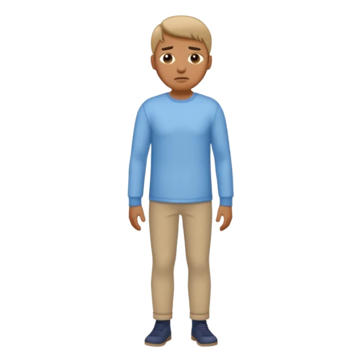 man with a full body and shirt in the cold sticker