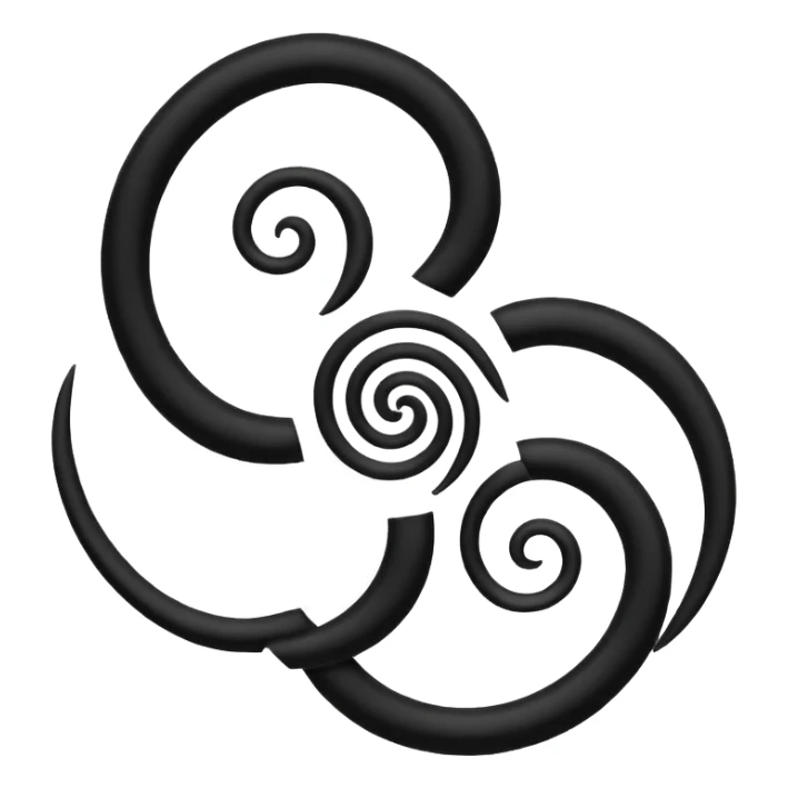 Triskelion faça um emoji desse símbolo  sticker