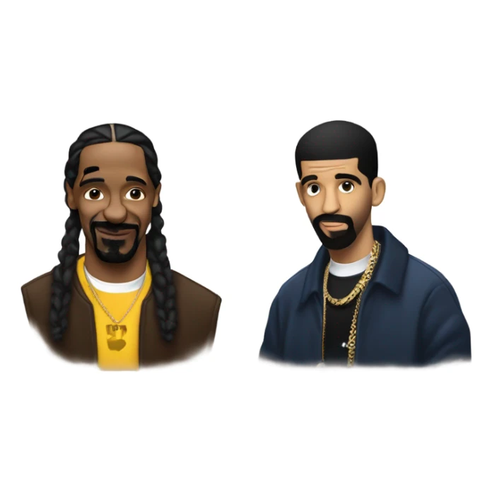 Snoop dog and drake and 21 savage  sticker
