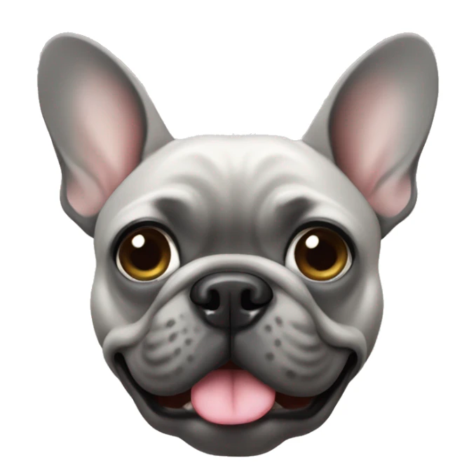 Grey French Bulldog sticker