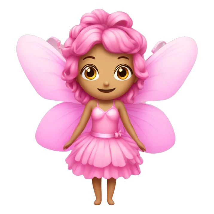 pink bow fairy sticker