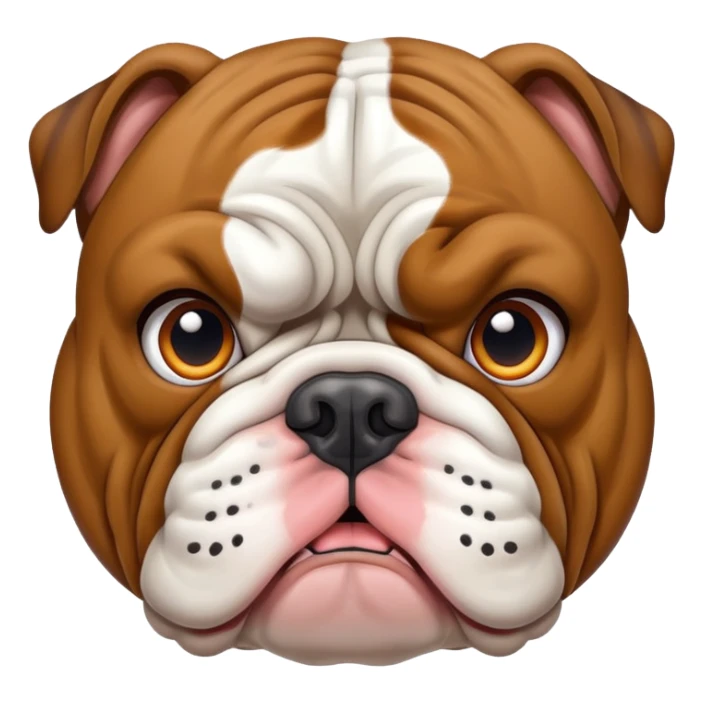 a bulldog  sticker