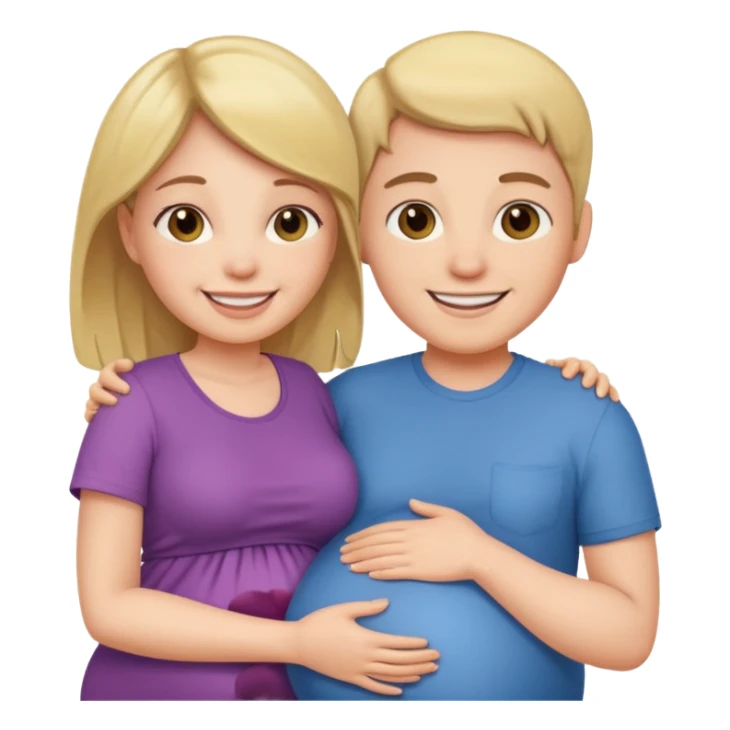 Pregnant couple  sticker