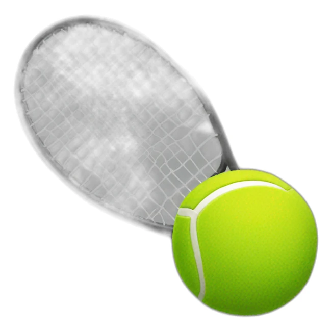 Football shaped like a tennis racket sticker