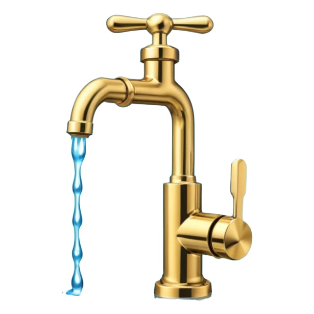 crypto currency symbol  named CryptoTap think more a tap or faucet  sticker