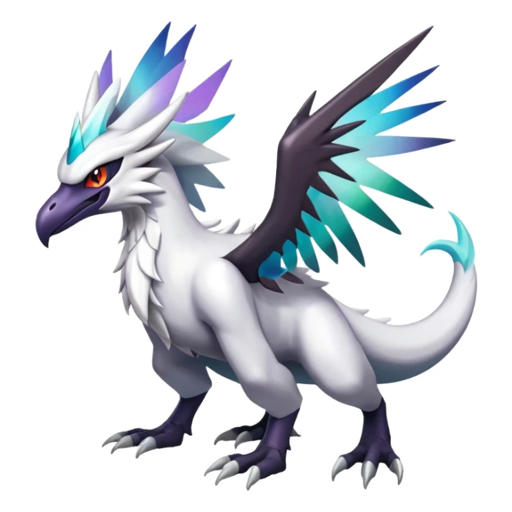 Shiny Dark Nargacuga-Reshiram-Silvally-Noivern-Hybrid (Full body) sticker