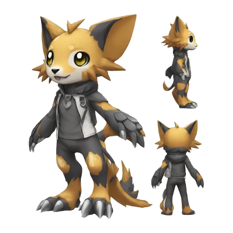  kawaii cool edgy Digimon-Fakemon-animal full body sticker