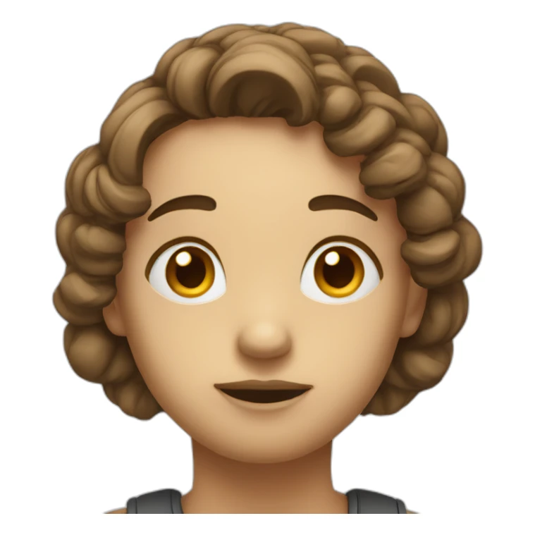  A thoughtful face with a question mark to encourage questions and reflections during the live. sticker