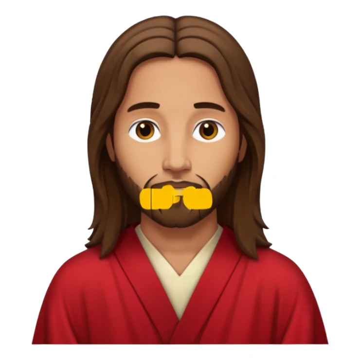 Jesus like the red robe Jesus painting sticker