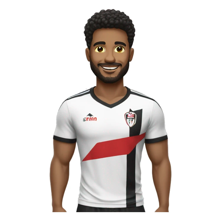 homem com camiseta do sao paulo sticker