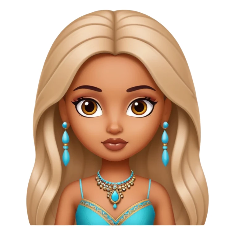 pretty bratz indian baddie asian, indian hair sticker