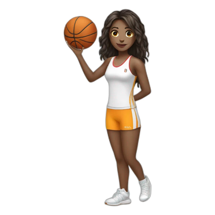 Sport girl sticker