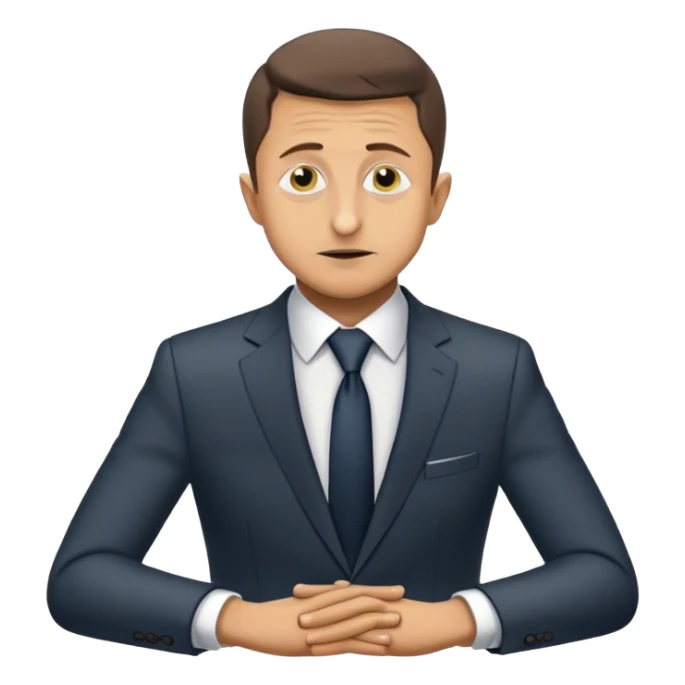 Volodymyr Zelenskyy begging for change  sticker