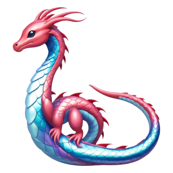 Milotic-Dragonair-hybrid, full body sticker