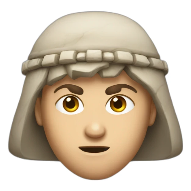 angry young caucasian ancient israelite man sticker