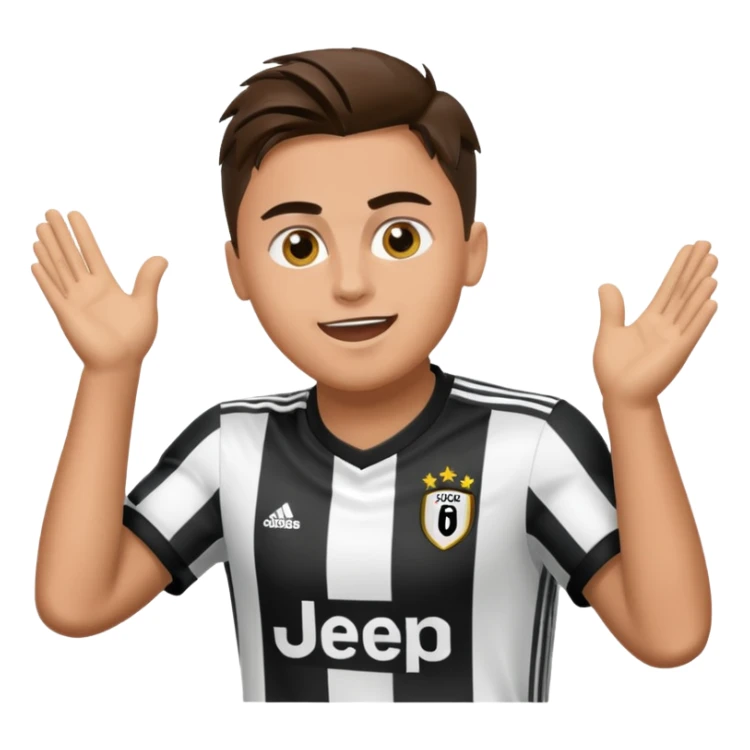Hazme un emogi con la celebracion de paulo dybala sticker