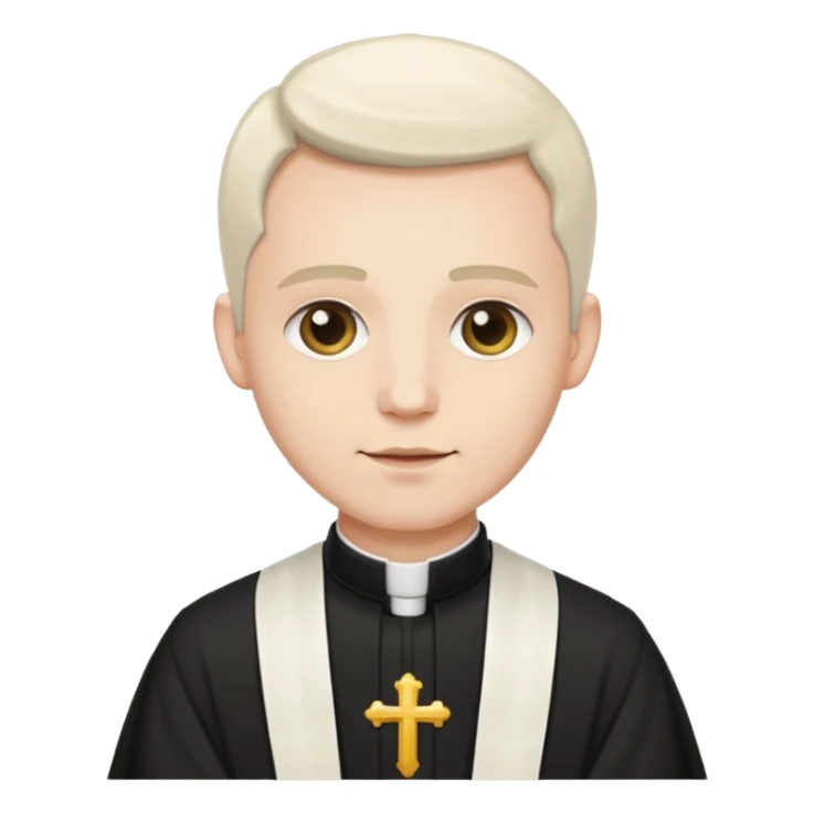 The priest presiding over the wedding sticker