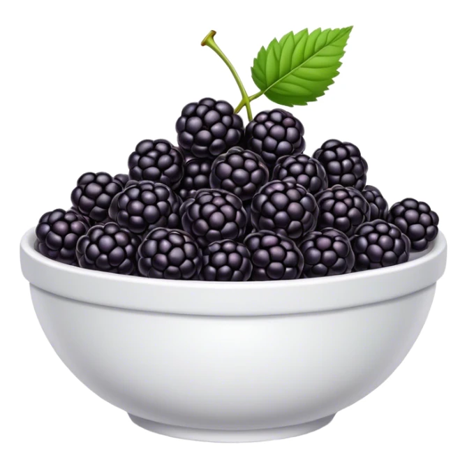 a bowl of Blackberries sticker