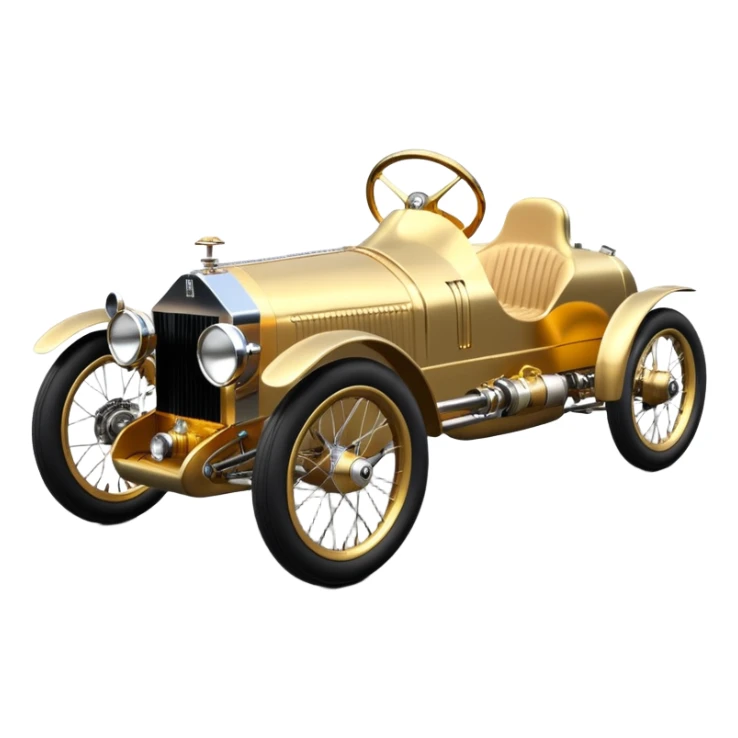  1931 Rolls Royce lowered powerful C-3PO racing cyclekart with advanced rugged independent suspension, power steering and disc brakes  sticker