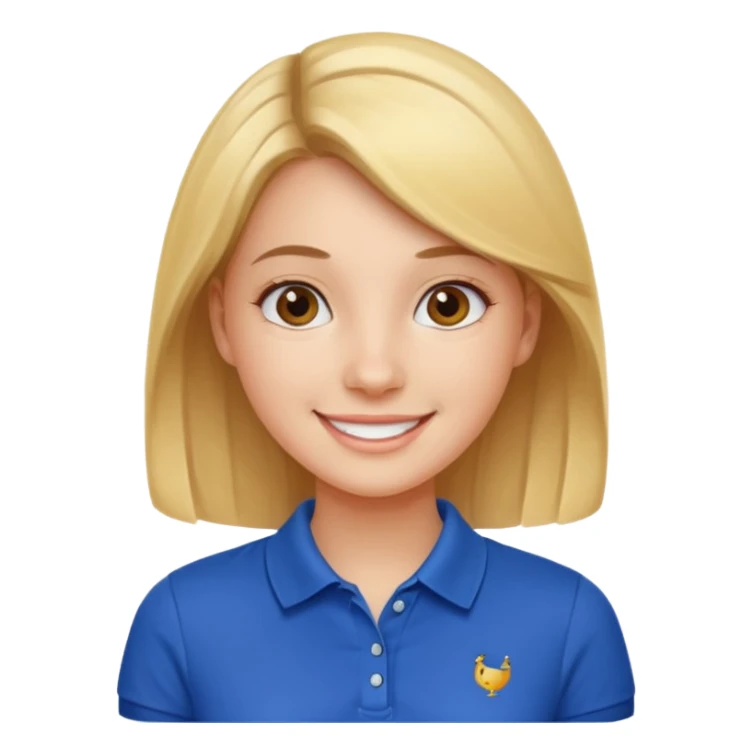 A preppy girl sticker