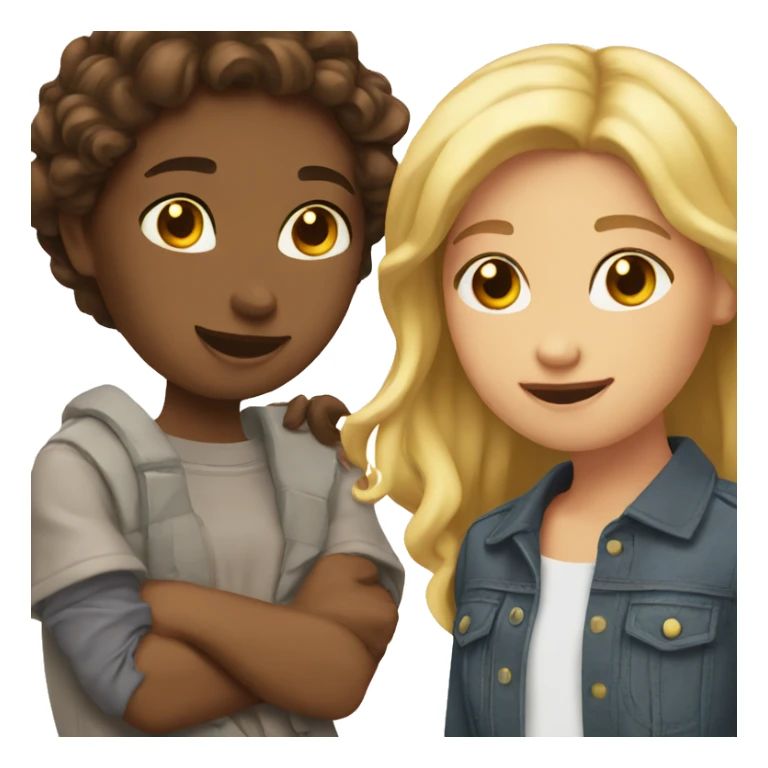 friends that are girls sharing a moment sticker