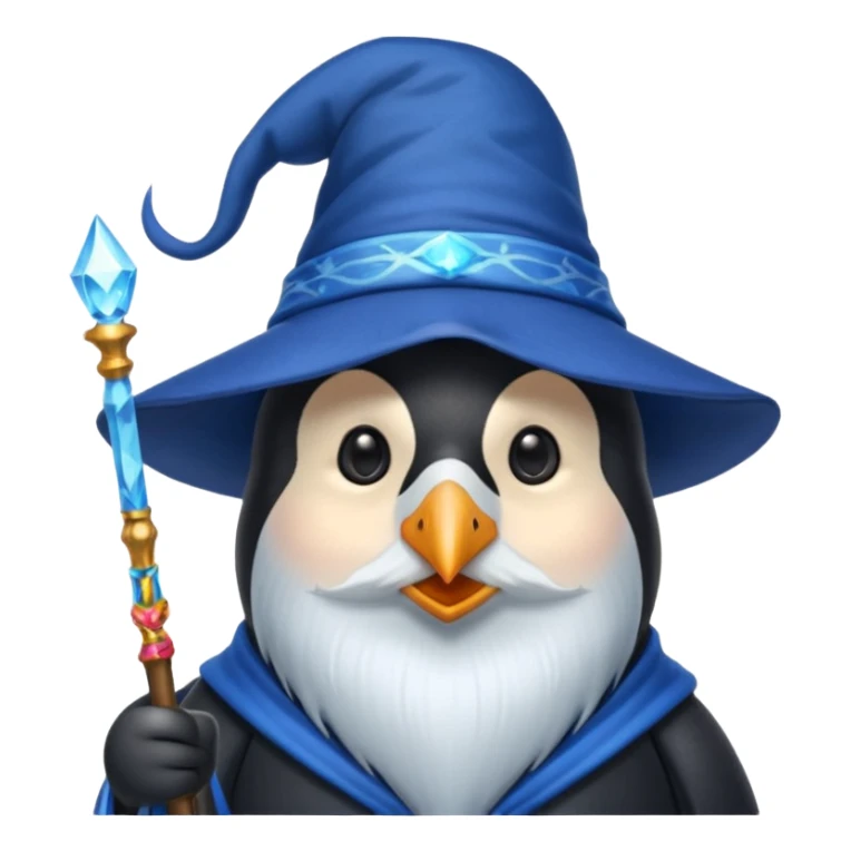Penguin Wizard sticker