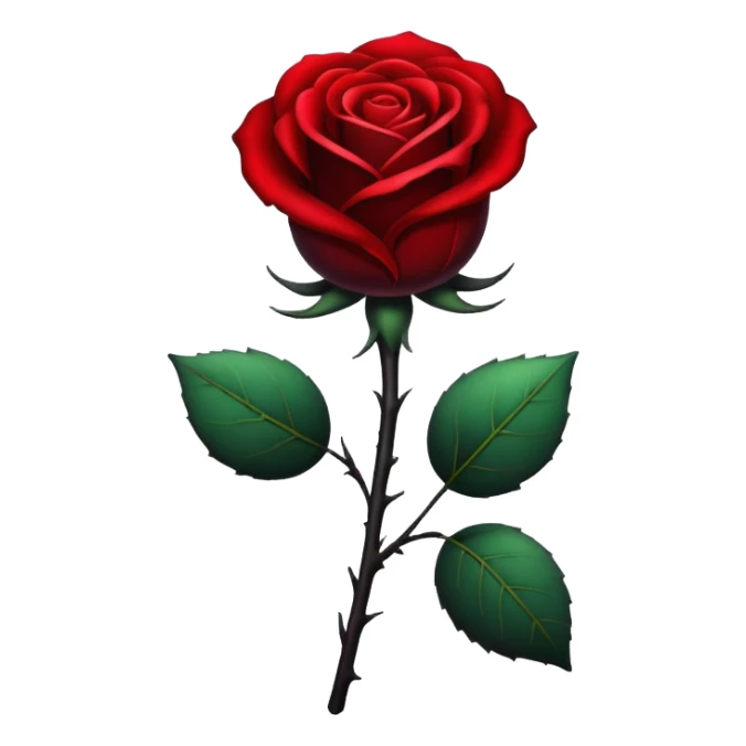Black Rose with a drop of blood sticker