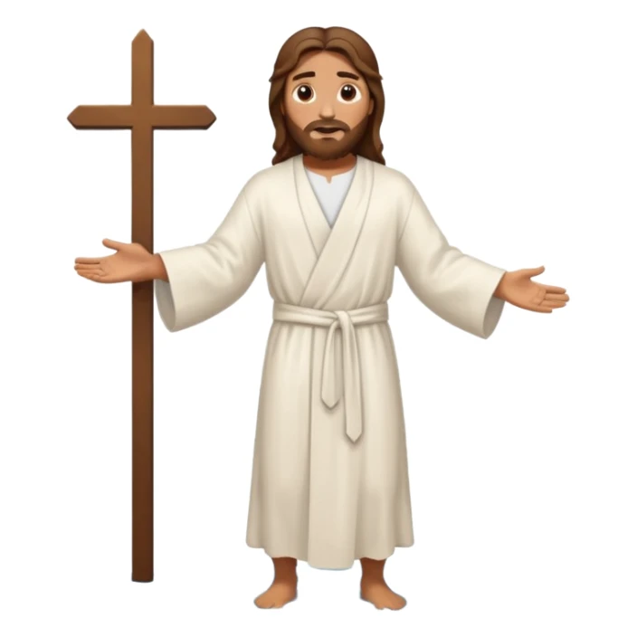 Jesus walking on water  sticker